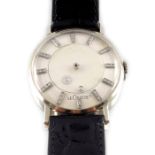 LeCoultre & Vacheron Constantin, a 14ct gold diamond Galaxy Mystery wrist watch