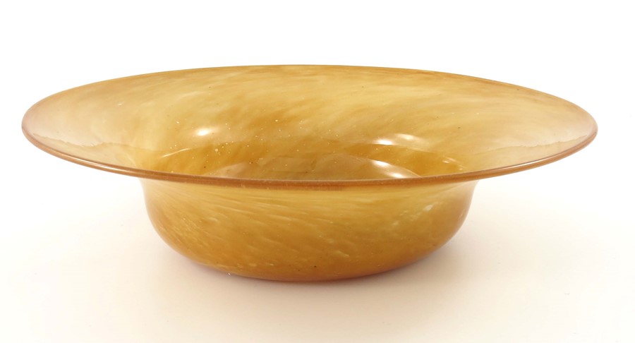 James Powell and Sons, Whitefriars, a Cloudy amber glass bowl - Image 6 of 8