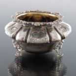 An early Victorian silver salt cellar, Benjamin Stephens, London 1838