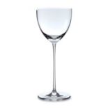 Josef Hoffmann for J J Lobmeyr, a pair of Secessionist wine glasses, designed circa 1917
