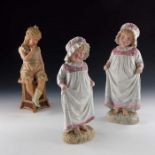 Three Gebruder Heubach bisque figures