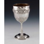 A Victorian silver goblet, Thomas Bradbury and Sons, London 1873