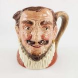 Royal Doulton character jug, Hatless Drake