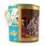 A Sevres style coffee can