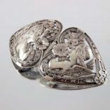 An Arts and Crafts silver buckle, William Comyns, London 1899