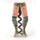 A German novelty ladies legs corkscrew