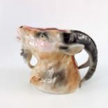 A Royal Bayreuth porcelain novelty creamer jug, in the form of a Mountain Goat