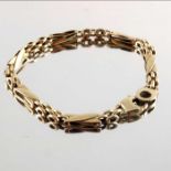 A 9ct gold fancy-link bracelet