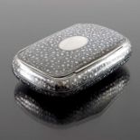 An Austrian silver and niello snuff box, George Adam Schied, Vienna circa 1870