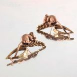 Clogau, a pair of 9ct gold novelty earrings