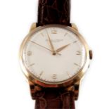 IWC, a gentleman's 18ct gold wrist watch