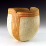 John Ward (b.1938), a studio pottery stoneware vase, circa 2012