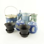 A collection of Wedgwood Jasperware and Basalt