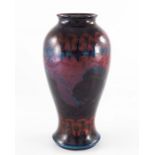 William Moorcroft, a Flambe Dawn Landscape vase