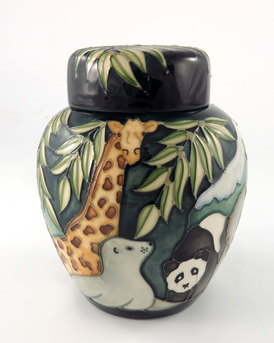 Rachel Bishop for Moorcroft, a Noah's Ark ginger jar