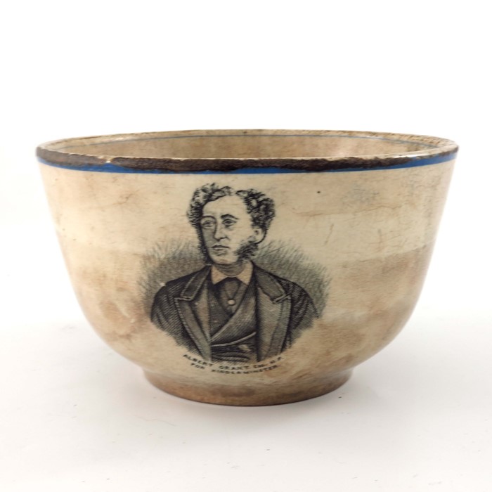 A commemorative transfer printed bowl, for Albert Grant MP for Kidderminster - Image 3 of 5