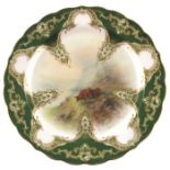 Harry Stinton for Royal Worcester, a cabinet plate