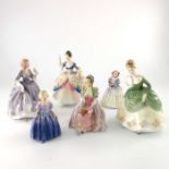 Six Royal Doulton figures