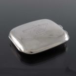 An Edwardian silver cigarette case, Samuel Levi, Birmingham 1907