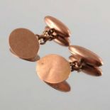 A pair of early 20th century 9ct gold cufflinks