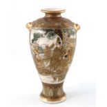 A Japanese Satsuma vase, Meiji