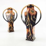 Kerry Goodwin for Cobridge Pottery, a pair of Icarus vases