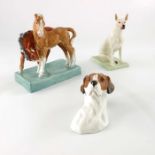 Doris Lindner for Royal Worcester, Bull Terrier figure 2931 and two others