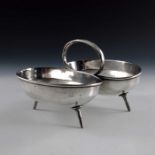 Christopher Dresser for Hukin and Heath, a silver plated double bonbonniere
