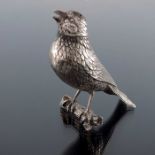 An Edwardian novelty silver pepper pot, Berthold Muller, Chester import 1909