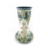 William Moorcroft for James MacIntyre, a Forget Me Not and Poppy Panel vase