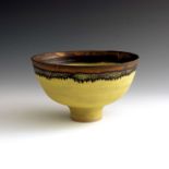 Dame Lucie Rie (1902-1995), a studio pottery bowl, circa 1983