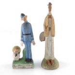 Two Schafer and Vater novelty bisque figures, The Champion and One of The Boys