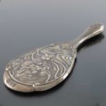 An Arts and Crafts silver hand mirror, Henry Williamson Ltd., Birmingham 1905