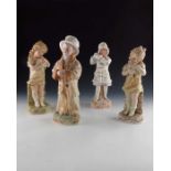 Four Gebruder Heubach bisque child figures