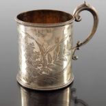 A Victorian silver christening mug, Martin Hall and Co., London 1881