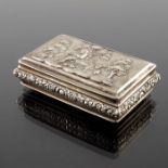 A George IV silver snuff box, Thomas Shaw, Birmingham 1826
