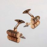 GTO London, a pair of RFM bullet cufflinks