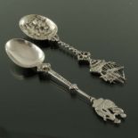 Two Dutch silver spoons
