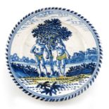 A 17th century English Delft charger, circa 1670