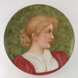 Mary Salisbury for Pinder Bourne, an Aesthetic Movement painted plaque