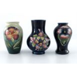 William Moorcroft, three small vases