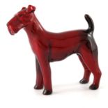 Leslie Harradine for Royal Doulton, a Flambe Terrier figure