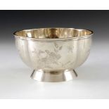 A Chinese silver export bowl