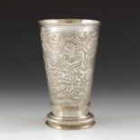 An Imperial Russian silver beaker, Moscow 1769