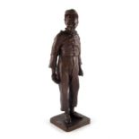 Leopold Kampf, a bronze figure of a retired soldier