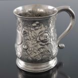 A Victorian silver christening mug, Walter and John Barnard, London 1889