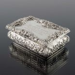 An early Victorian silver snuff box, Nathaniel Mills, Birmingham 1840