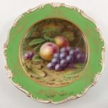 H Chivers for Coalport, a cabinet plate
