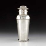 A George V silver cocktail shaker, Adie Brothers, Birmingham 1929