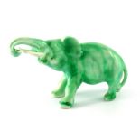 Charles Noke for Royal Doulton, a Jade Elephant figure